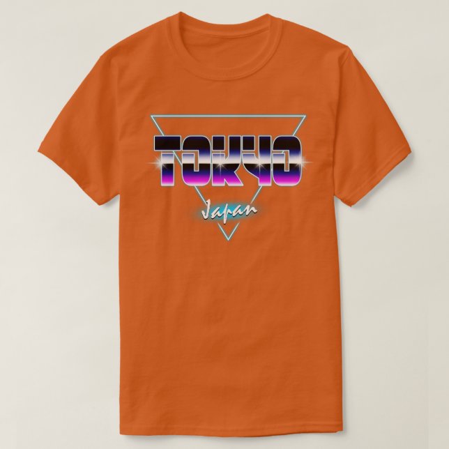 Tokyo Japan Retrowave Outrun 3 T Shirt (Design framsida)