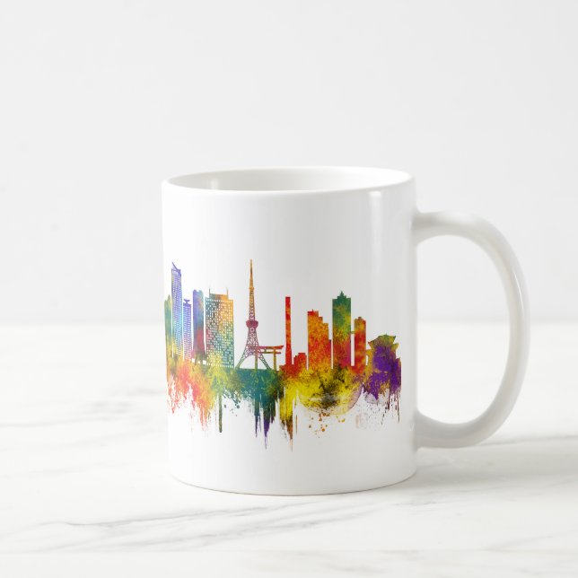 Tokyo Japan Siluett Kaffemugg (Höger)