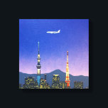 Tokyo Japan Skyline 80s Hiroshi Nagai Art Canvastryck<br><div class="desc">Hiroshi Nagai: En pioneer av japansk poppart Hiroshi Nagai är en framstående japansk konstnär som är känd för sin pulserande och färgstarka popkonst stil. Hans verk skildrar ofta scener i vardagslivet, blandar inslag av nostalgi, framtidstro och en aning melankoli. Nagais distinkta estetik, som kännetecknas av fet färg, dynamiskt linjer och...</div>