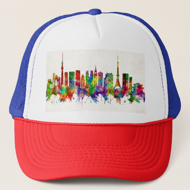Tokyo Japan Skyline Keps (Framsida)