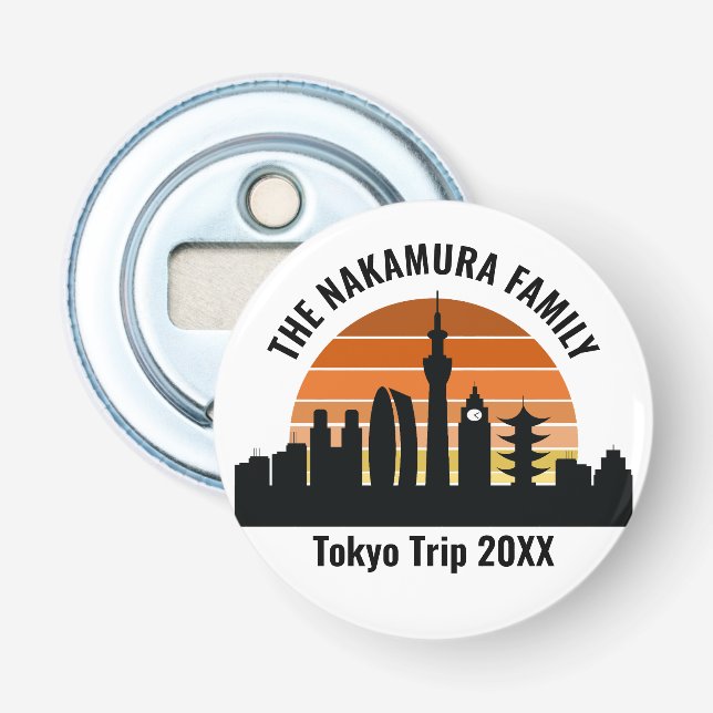 Tokyo Japan Sunset Personlig Vacation Flasköppnare (Framsidan)