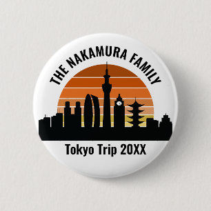 Tokyo Japan Sunset Personlig Vacation Knapp