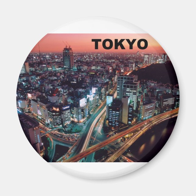 Tokyo Japan Sunset (St.K) Magnet (Framsidan)