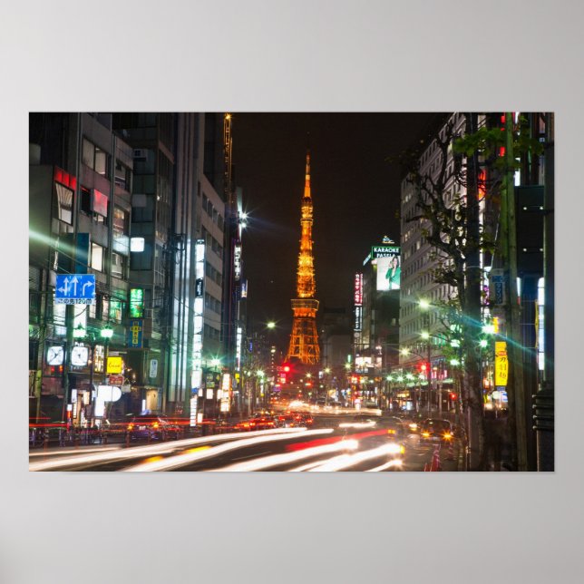 Tokyo, Japan. Tokyo Torn är ett meddelande Poster (Framsidan)