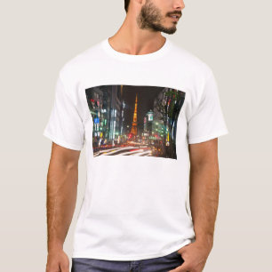 Tokyo, Japan. Tokyo Tower är en kommunikations T-shirt