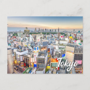 Tokyo, Japan vid Sunset Vykort