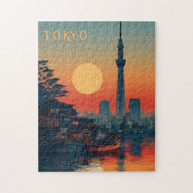 Tokyo Japan vintage Pussel (Vertikal)