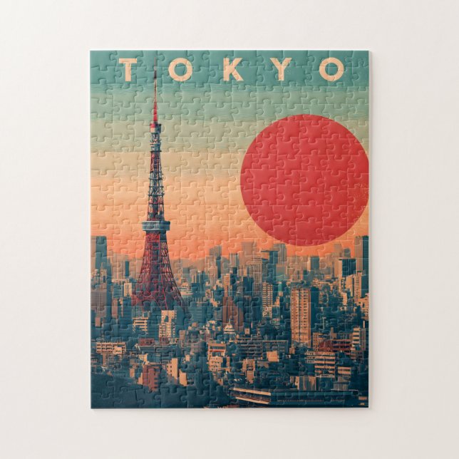 Tokyo Japan vintage Pussel (Vertikal)