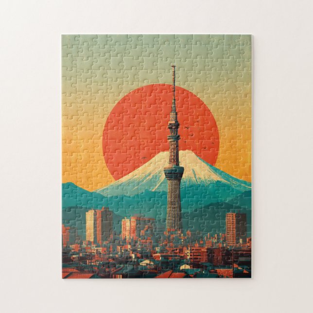 Tokyo Japan vintage Pussel (Vertikal)