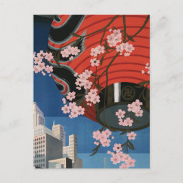 Tokyo Japan Vintage resor Poster Vykort
