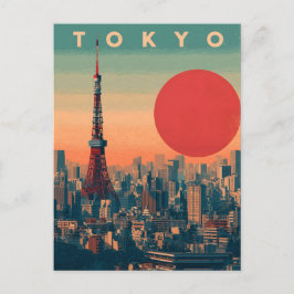 Tokyo Japan vintage Vykort