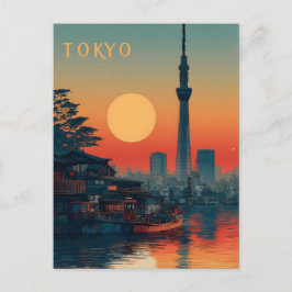 Tokyo Japan vintage Vykort