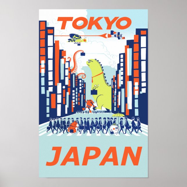 Tokyo, Japans reseaffisch Poster (Framsidan)
