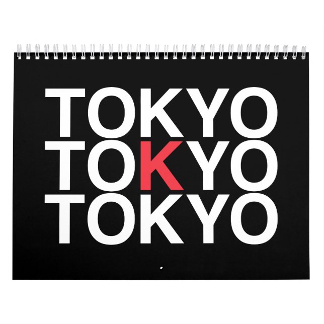 TOKYO Japansk Flagga Kalender (Omslag)