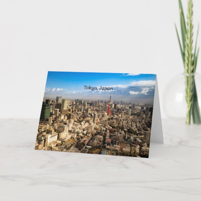 Tokyo, japansk flygvy kort (Framsida)