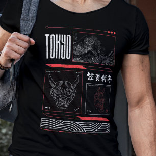 Tokyo Japanska Streetwear T Shirt