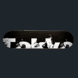 Tokyo - kall stads- stil i slitet svartvitt skateboard bräda 20 cm<br><div class="desc">Tokyo</div>