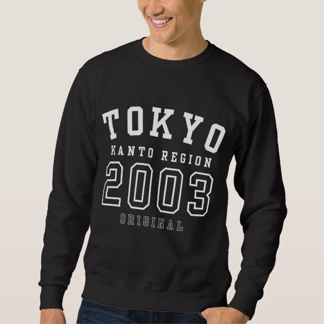Tokyo Kanto-regionen Japan Original 2003 Lång Ärmad Tröja (Framsida)