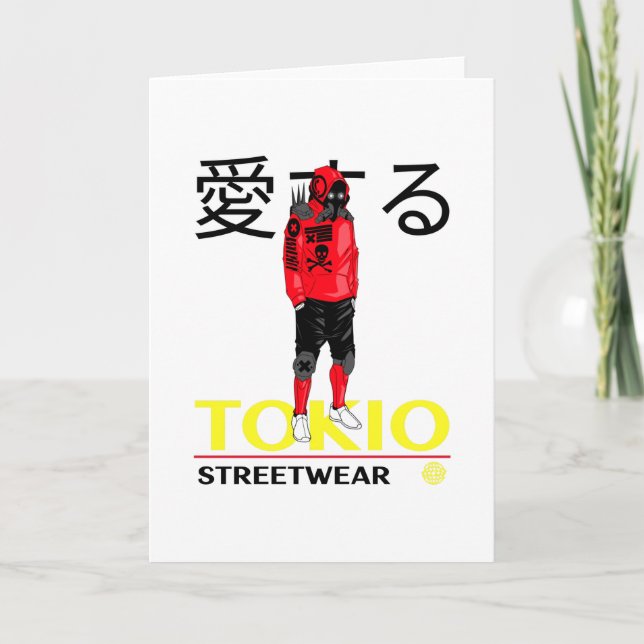 Tokyo Kärlek - Streetwear - Anime Tokyo Kort (Framsida)