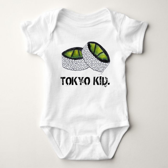Tokyo Kid Japan Japansk Food Avocado Sushi Roll T-shirt (Framsida)