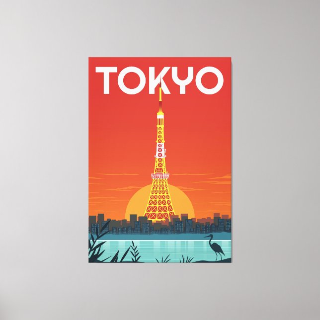 Tokyo Landmark Canvastryck (Framsida)