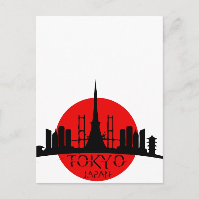 Tokyo Landmark Vykort (Framsida)