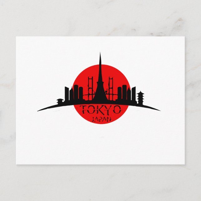 Tokyo Landmark Vykort (Framsida)