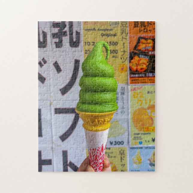 Tokyo Matcha Swirl Puzzle med grubshots Pussel (Vertikal)