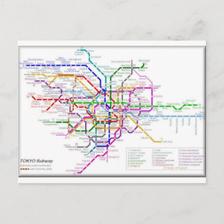 Tokyo Metro Karta Vykort