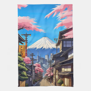 Tokyo Mt Fuji Kökshandduk