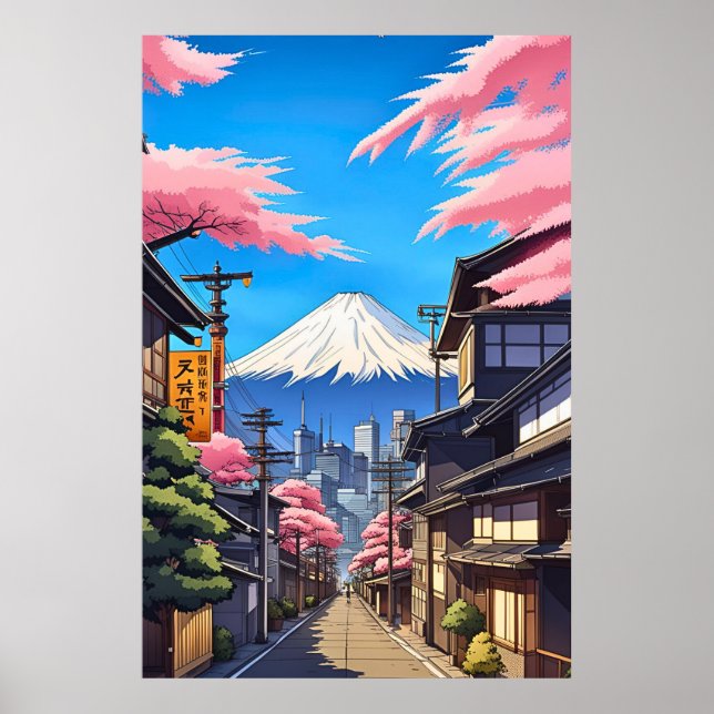 Tokyo Mt Fuji Poster (Framsidan)