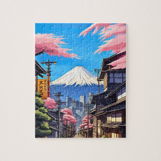 Tokyo Mt Fuji  Pussel (Vertikal)