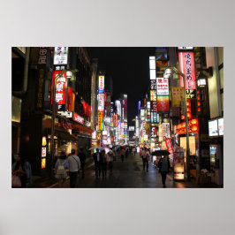Tokyo neons på natten poster
