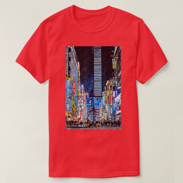 Tokyo Nights  T Shirt (Design framsida)