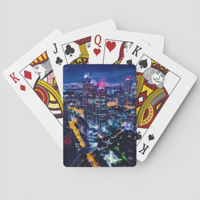 Tokyo på natten casinokort (Baksidan)