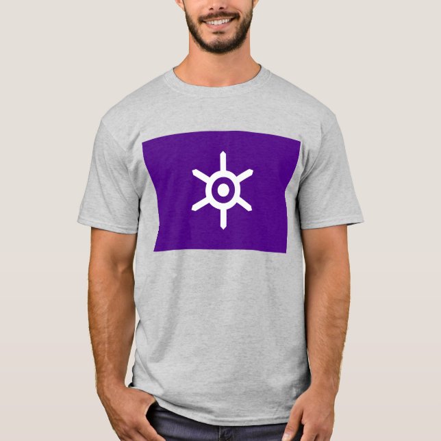 Tokyo Prefecture Metropolitan Japan Flagga T Shirt (Framsida)