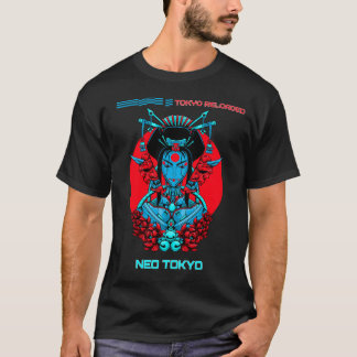 Tokyo Reloaded – Cyberpunk Samuraj Geisha Japan T Shirt