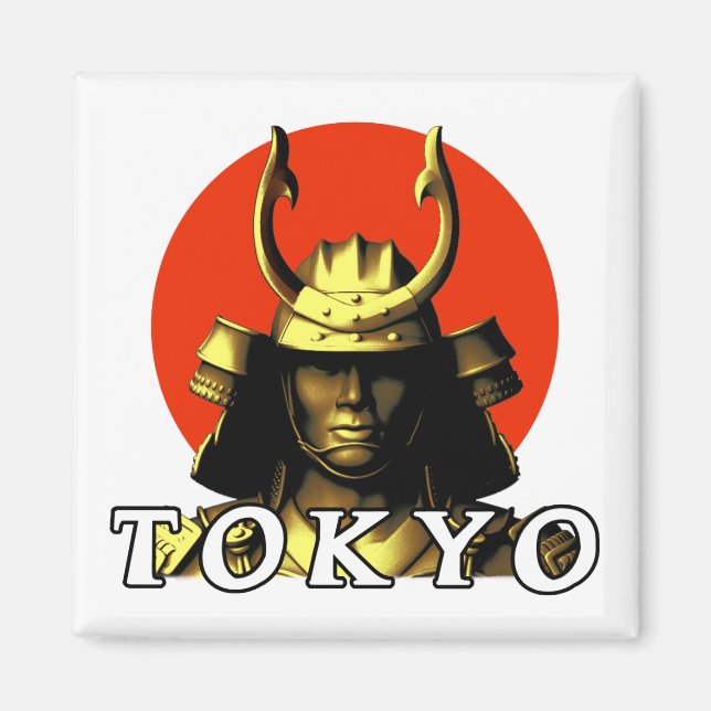 Tokyo Samurai Japan Magnet (Framsidan)