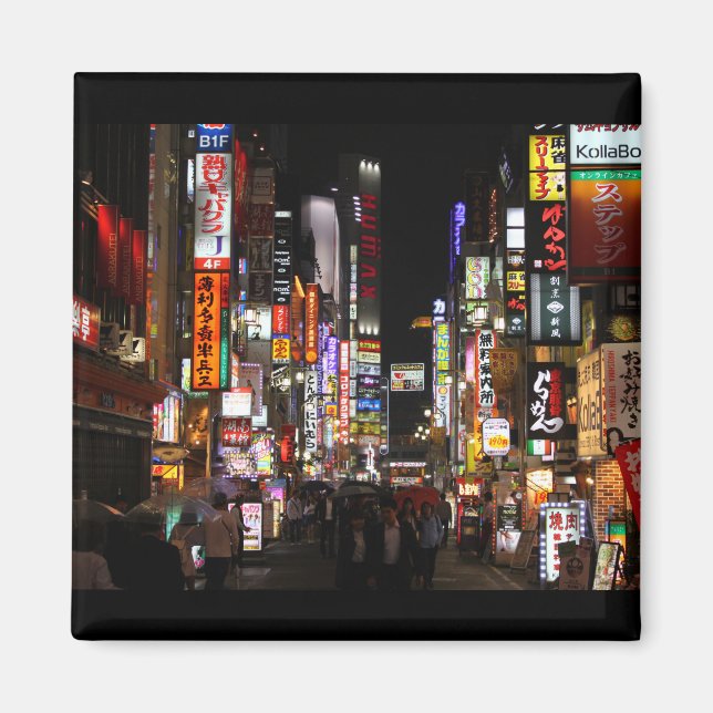 Tokyo Shinjuku Neons by Night Magnet (Framsidan)