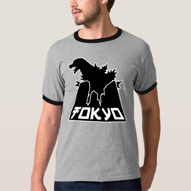 Tokyo skyscraperskjorta tee shirt (Framsida)