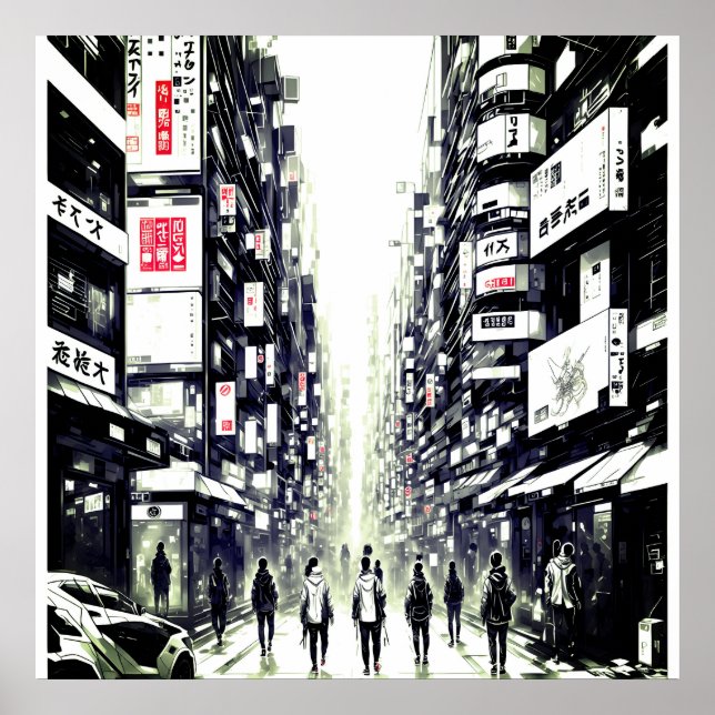 Tokyo street poster (Framsidan)