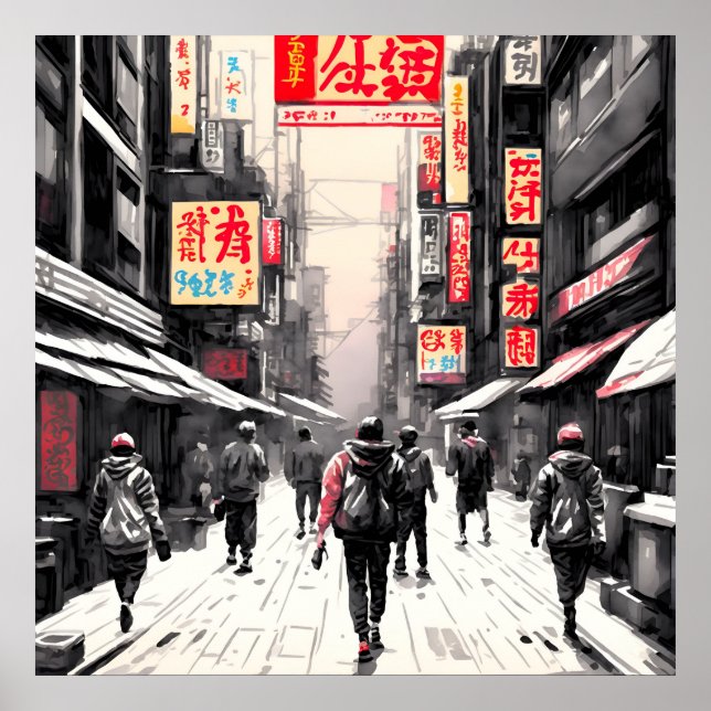 Tokyo street poster (Framsidan)
