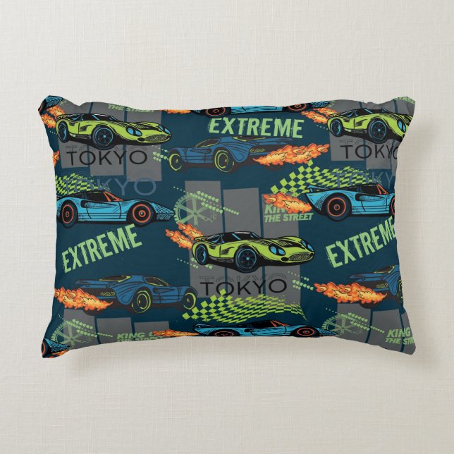  Tokyo Street Racing Pattern Prydnadskudde (Framsidan)