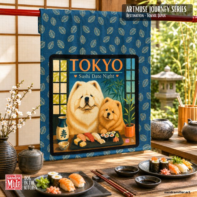 TOKYO SUSHI DATE NIGHT  Art Muse  -Chow Kökshandduk (Skapare uppladdad)