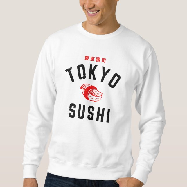 Tokyo Sushi Lång Ärmad Tröja (Framsida)