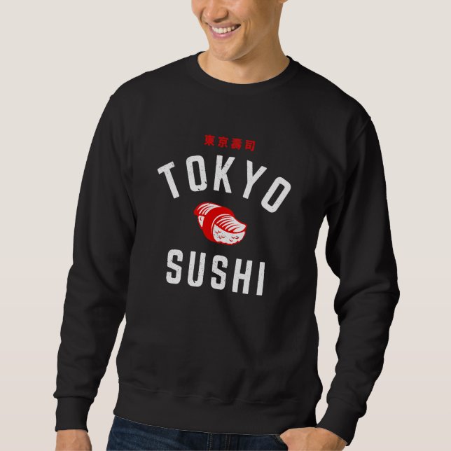 Tokyo Sushi  Lång Ärmad Tröja (Framsida)