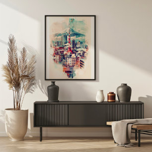 Tokyo Symphony: Tokyo Torn, Skytree och Mont Fuji Poster