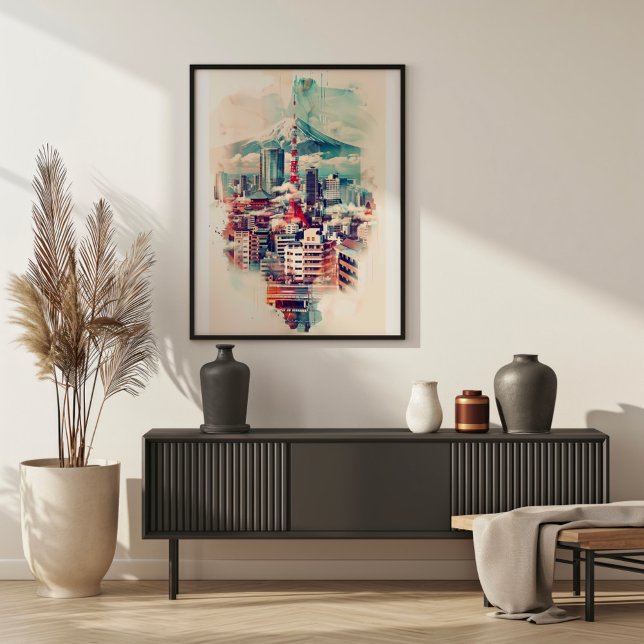 Tokyo Symphony: Tokyo Torn, Skytree och Mont Fuji Poster (Skapare uppladdad)