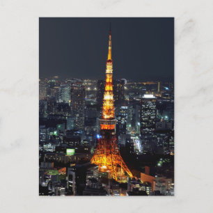 Tokyo Torn efter natt: Vykort