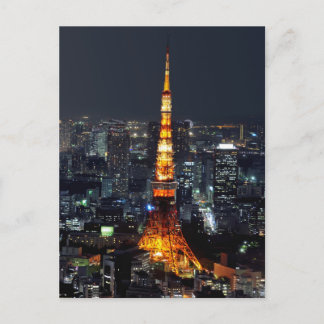 Tokyo Torn efter natt: Vykort